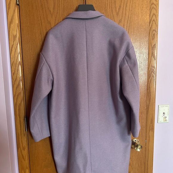 Everlane Purple Pea Coat - Picture 2 of 4